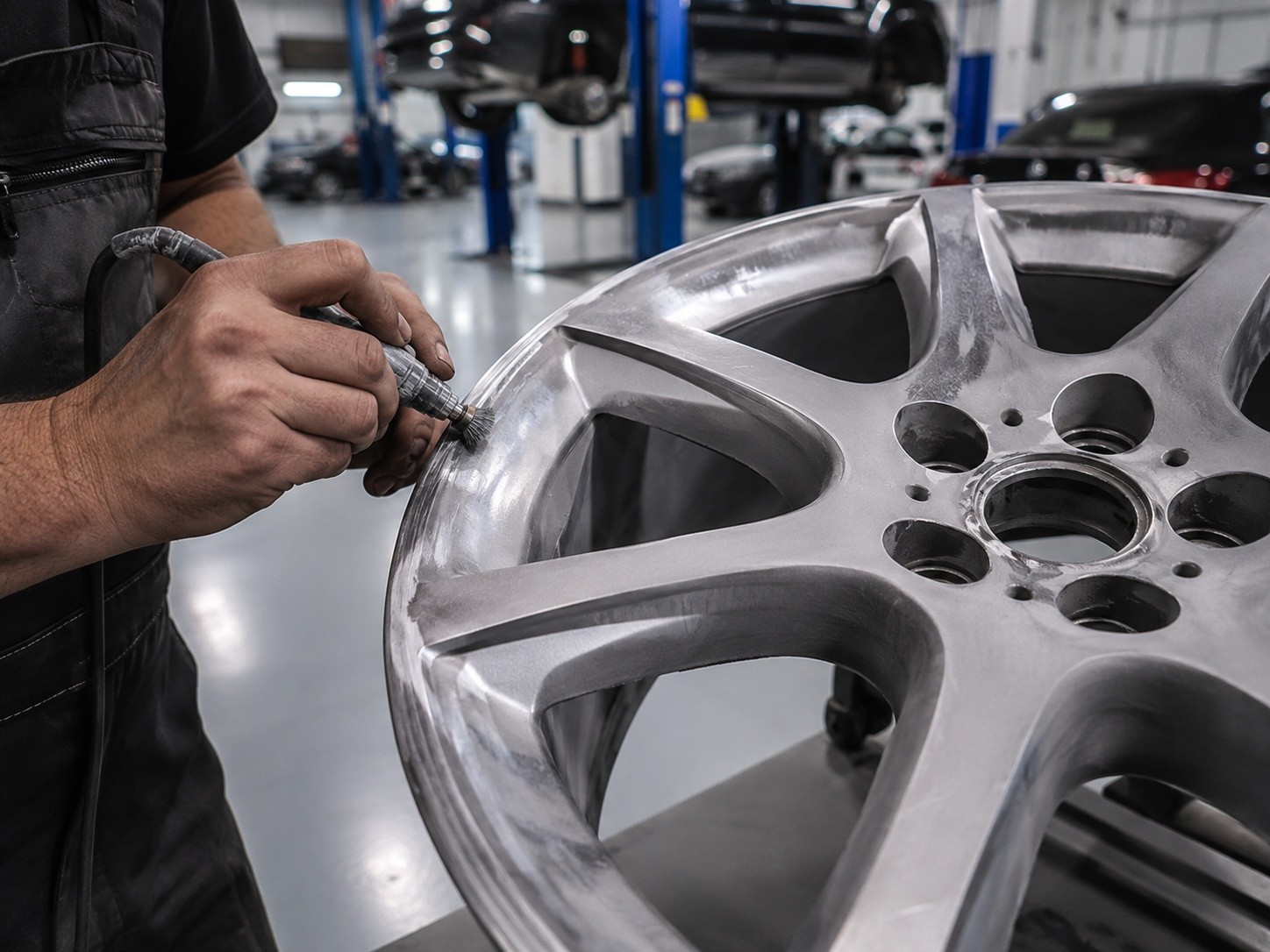 Alloy wheel refurbishment at AS No1 Body Work