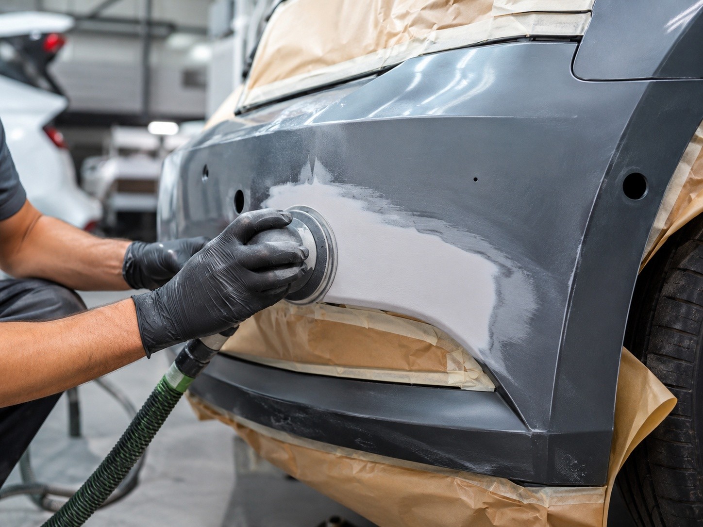 Bumper repair at AS No1 Body Work