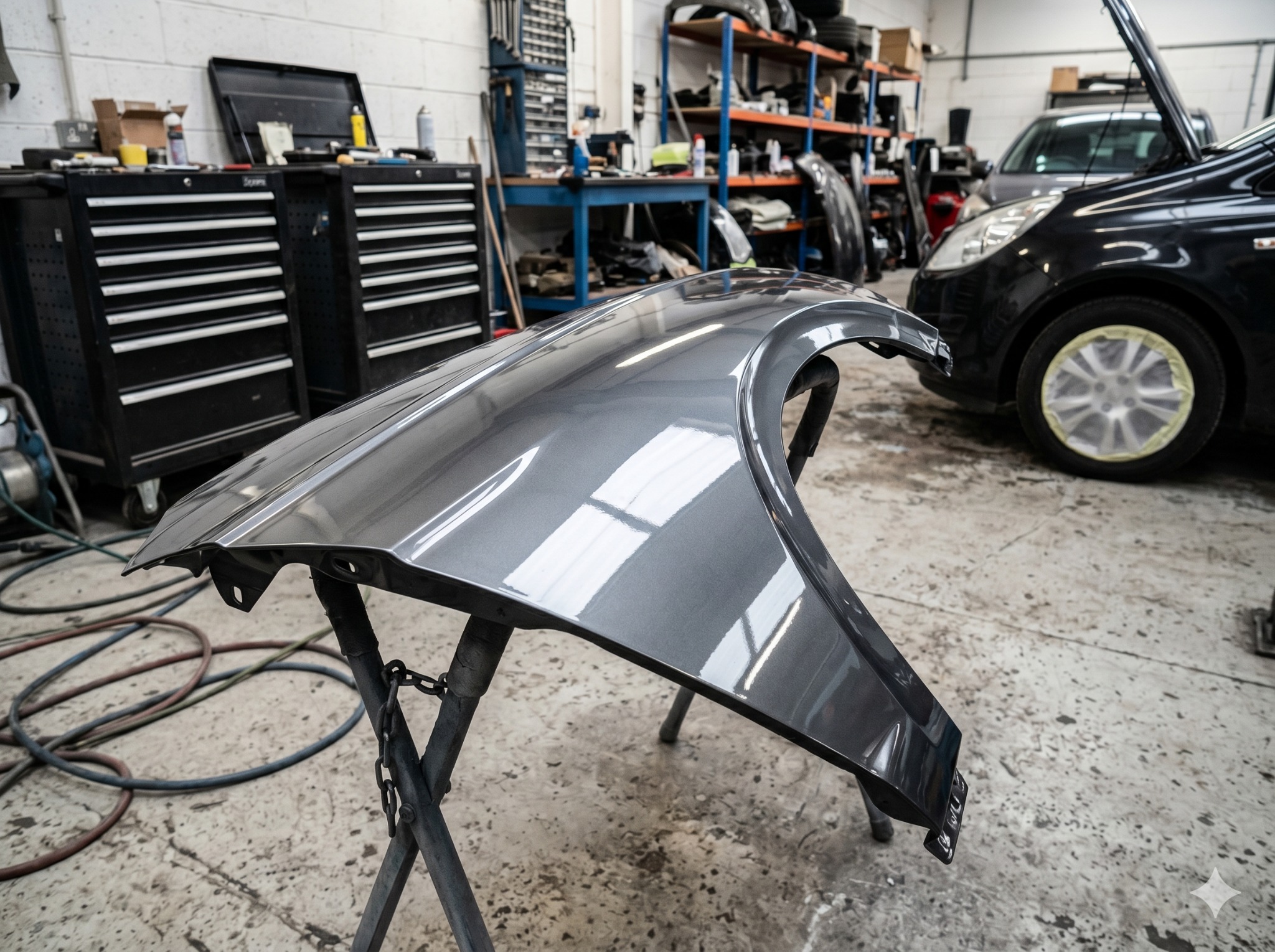 AS No1 Body Work panel after repair and repaint