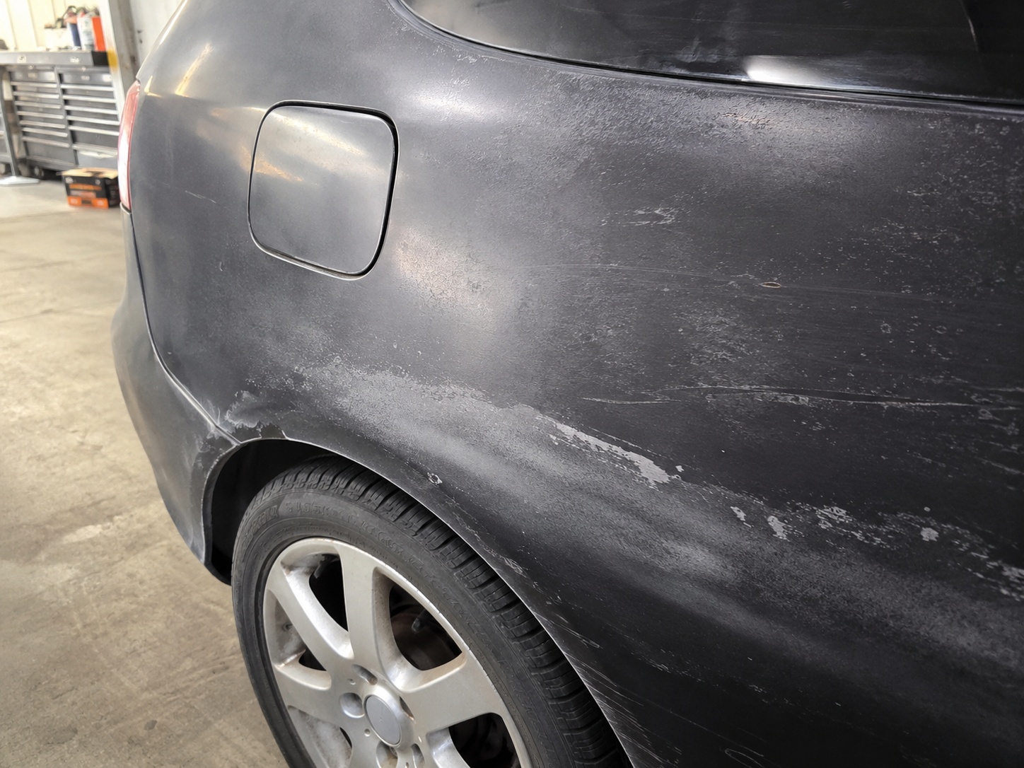 Car paintwork before respray work at AS No1 Body Work